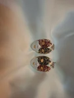 گوشواره دخترانه مینا کاری طرح بالماسکه - Image 4