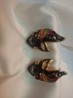 گوشواره دخترانه مینا کاری طرح بالماسکه